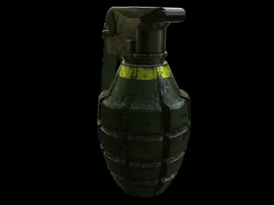 Mk2 Grenade Free low-poly 3D model