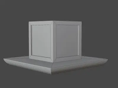 Japanese Wood Lamp 2 Low-poly 3D model