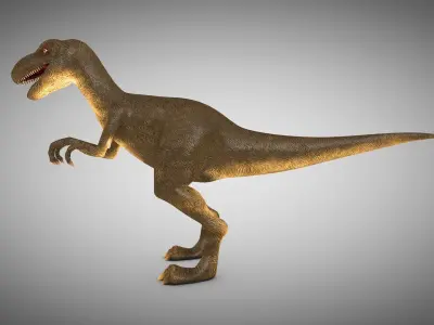 Dinosaur Rigged Low-poly 3D model