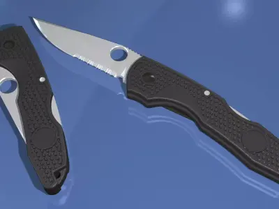 Folding Pocket Knife 3D model