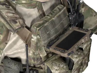 MILITARY TBAS V5 Plate Carrier Vest Low-poly 3D model