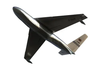 Saunders-Roe Queen Flying boat airliner 3D model