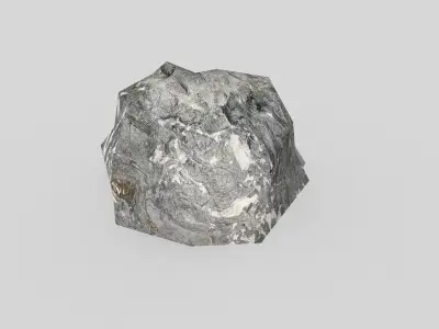 low poly rock Low-poly 3D model