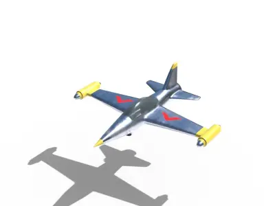 Air Craft 1 Low-poly 3D model