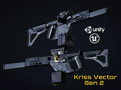 Kriss Vector Gen 2 Game ready model  Low-poly 3D model