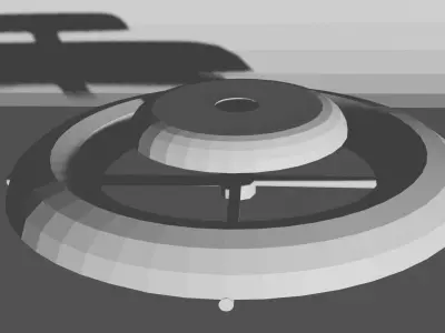 UFO Banki Free low-poly 3D model