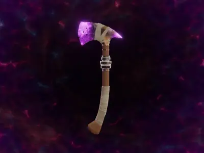 Shadow Axe - Elemental Axe - Model 01 Low-poly 3D model