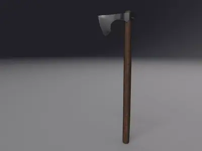 Viking-Axe LowPoly axe Free low-poly 3D model