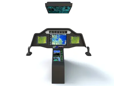 Aircraft Control Panel 2 3D model