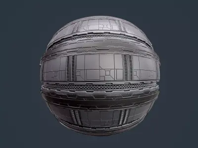 Sci-Fi Military Seamless PBR Texture 138 Texture