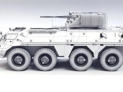 BTR-4 Armoured personnel carrier 3D model