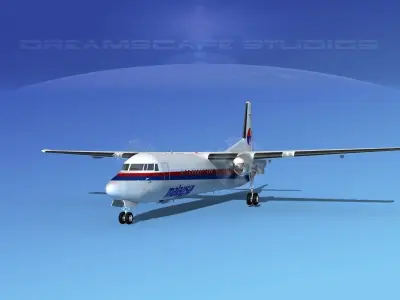 Fokker F-60 Malaysia 3D model