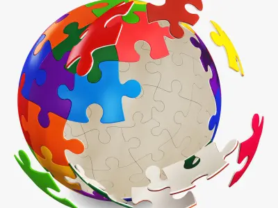 Colored Sphere Puzzle v 3 3D model