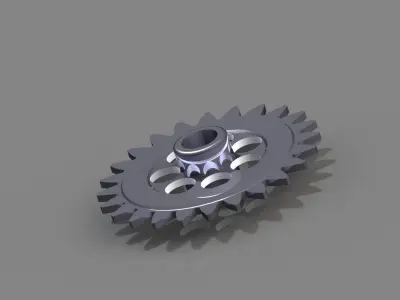 bicycle sprocket Involute teeth 3D model