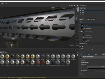 SIG MCX Carbine Low-poly 3D model