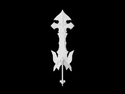 Sacred Heaven Greatsword Low-poly 3D model