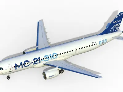 MC-21 airliner 3D model