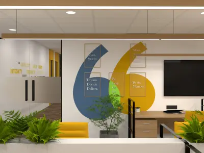 Modern Office Interior 3D model
