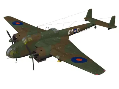 HandleyPage Hampden 3D model