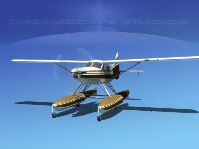 DeHavilland DHC-2 Turbo Beaver V13 3D model