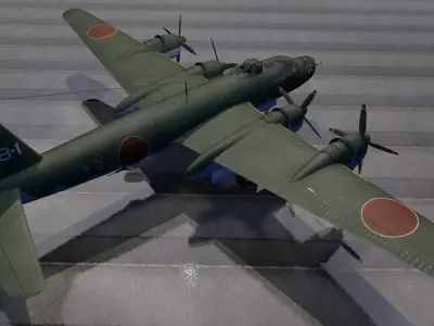 Nakajima G8N1 Renzan - aka Rita 3D model