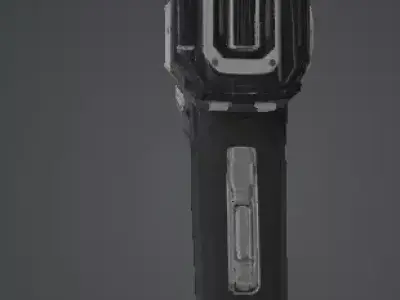 Sci-Fi Energy SMG  Game Ready PBR FBX OBJ GLB Low-poly 3D model