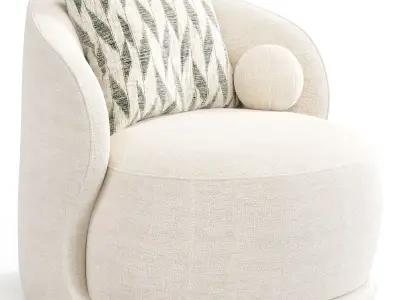Teddy Accent Armchair By Wilko Free low-poly 3D model