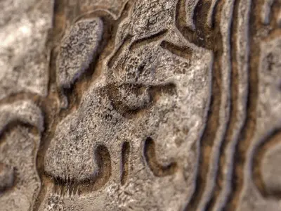 Mayan Symbol PBR Lowpoly Low-poly 3D model