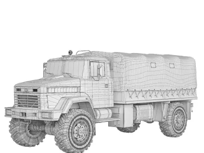 KrAZ 5233 VE 2010 3D model