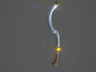pharaonic sword Khopesh Low-poly 3D model
