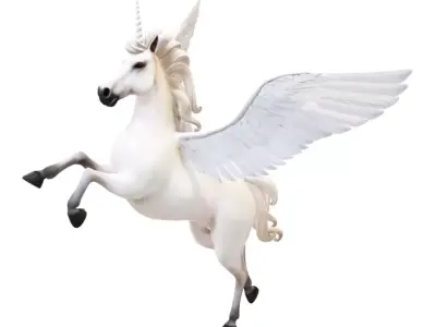 unicorn statue Free 3D model