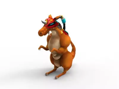 Dragon Machine Low-poly 3D model