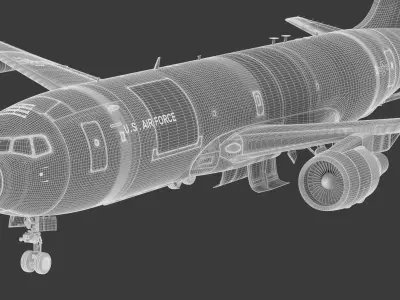 Boeing KC-46 Pegasus with Cockpit 3D model