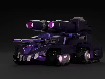 IDW Tarn with Alt Mode and Animation 3D model