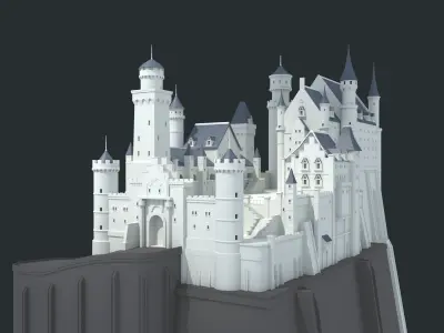 Neuschwanstein castle 3D model