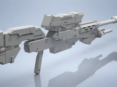 GN Sniper Rifle 3D model