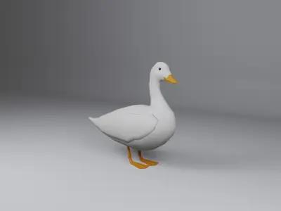 Duck 3d Low-poly 3D model