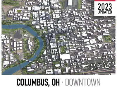 Columbus Low-poly 3D model