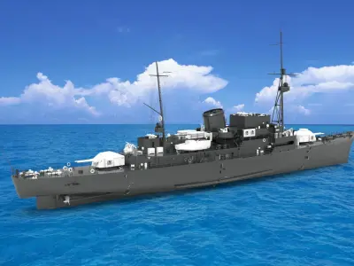 German Tier I cruiser 3D model