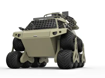 Concept truck for zombie apocalypses 3D model