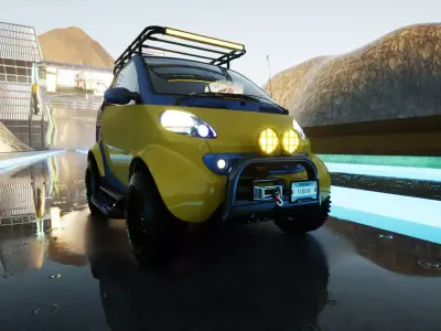 Smart forTwo 1999 4x4 VLE Free 3D model