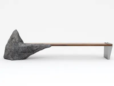 Stones Bench 3D model