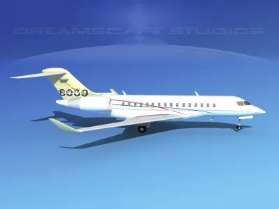 Global Express 8000 V01 3D model