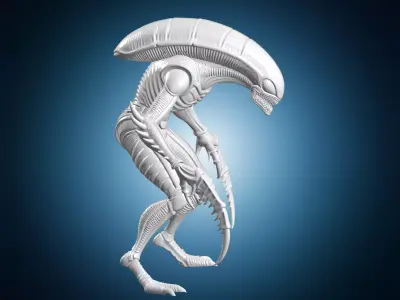 Tyranid Warrior Alien Figurine 3D Print Model 3D print model