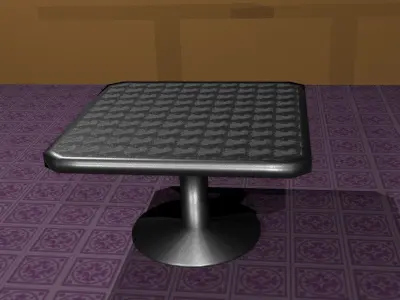 Low poly furniture chair 3D model