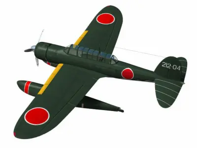 Aichi E13A Jake 3D model