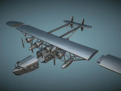 Sikorsky S-40 - 3D Printable Model 3D print model