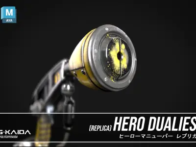 Prop - Weapon - Hero Duelies 3D model