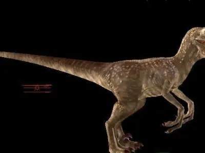 Ultimate Deinonychus Low-poly 3D model