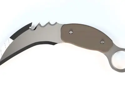 WARRIOR KNIFE Low-poly 3D model